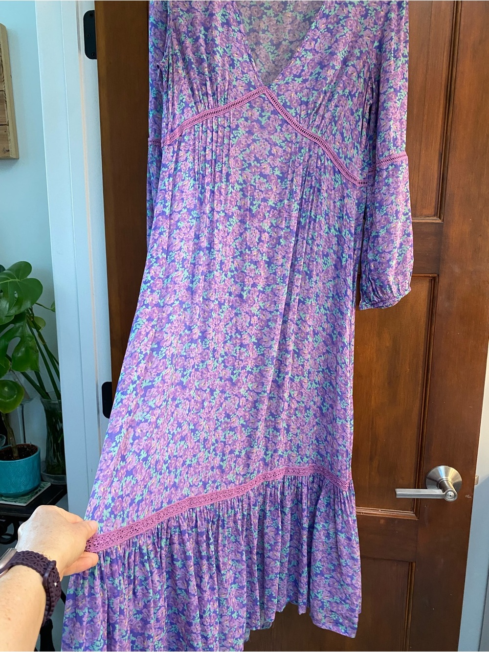 Spell Wildflower Boho Floral Maxi Dress in Purple size medium ๐ - Picture 8 of 15